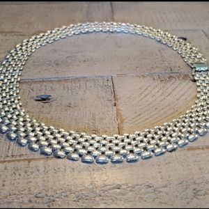 Vintage Avon silver metal necklace